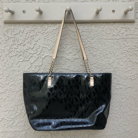 MICHAEL MICHAEL KORS Black Monogram Tote - Picture 2 of 8